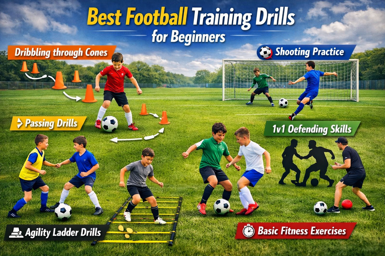 Best Football Training Drills for Beginners in 2026