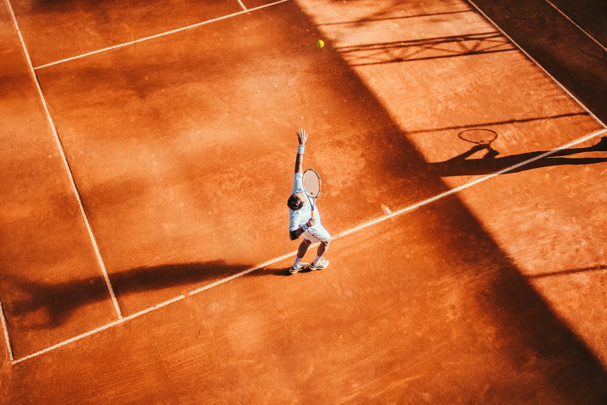 Tennis player serving at a tournament - Alexandra Eala Washington Open 2026